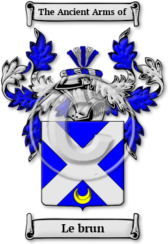 Le brun Family Crest Download (JPG) Legacy Series - 600 DPI